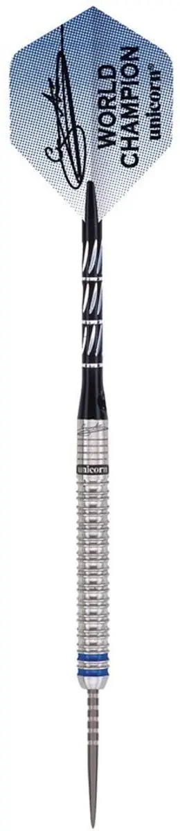Unicorn Gary Anderson W.C. Phase 3 Dartpijlen - 3 Stuks - Zilverblauw