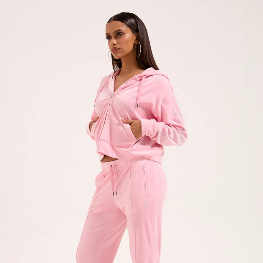 Juicy Couture Iccle Diamante Oversized Cropped Hoodie