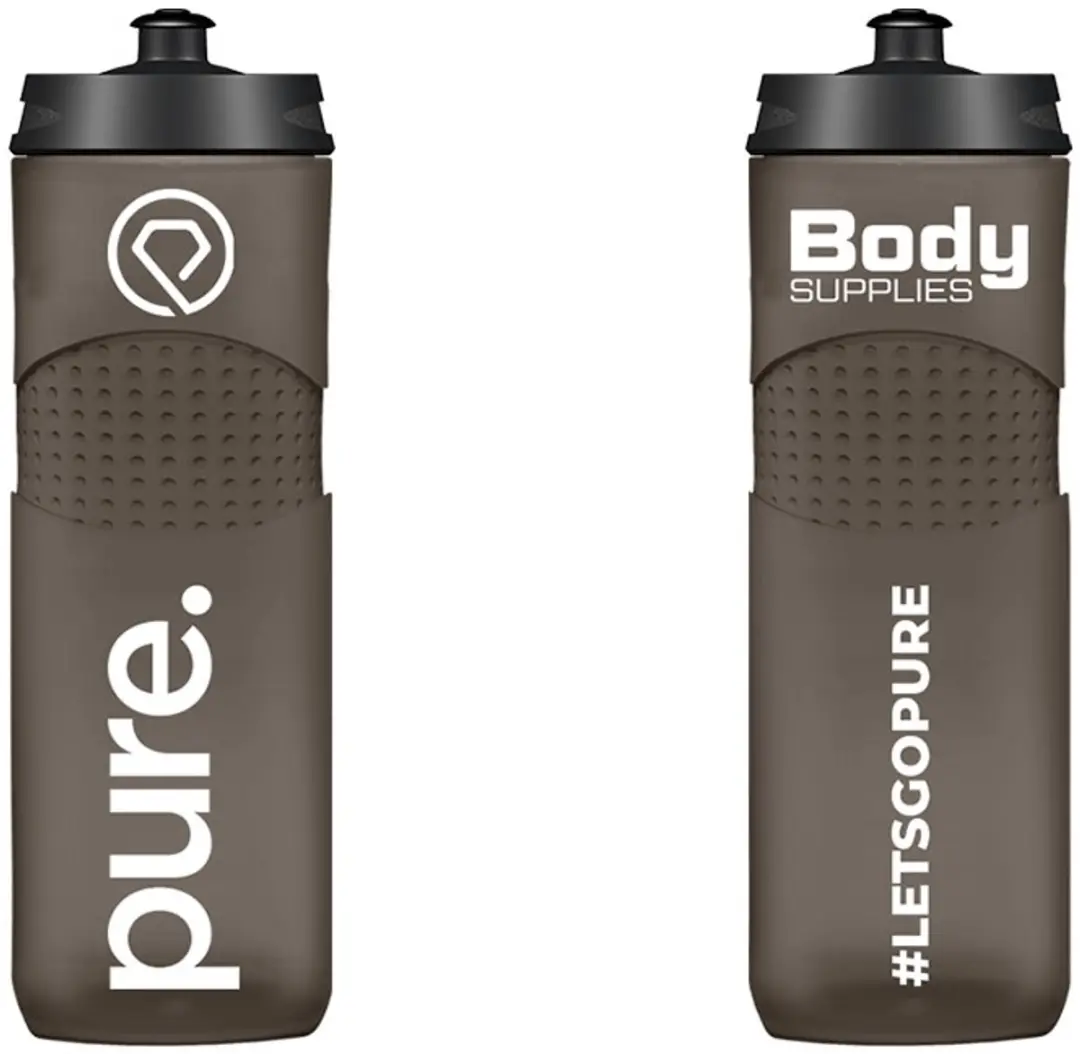 Pure Bidon Smoke Black 750ml - Hardlopen
