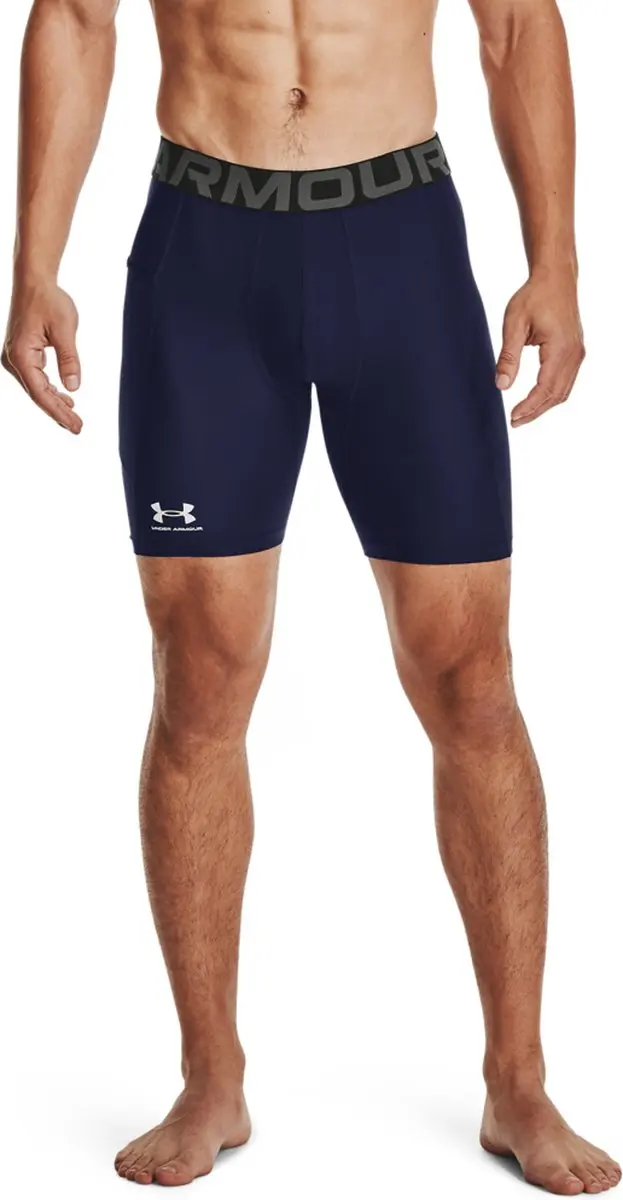 Under Armour UA HG Armour Shorts Heren - Navy/Wit - M