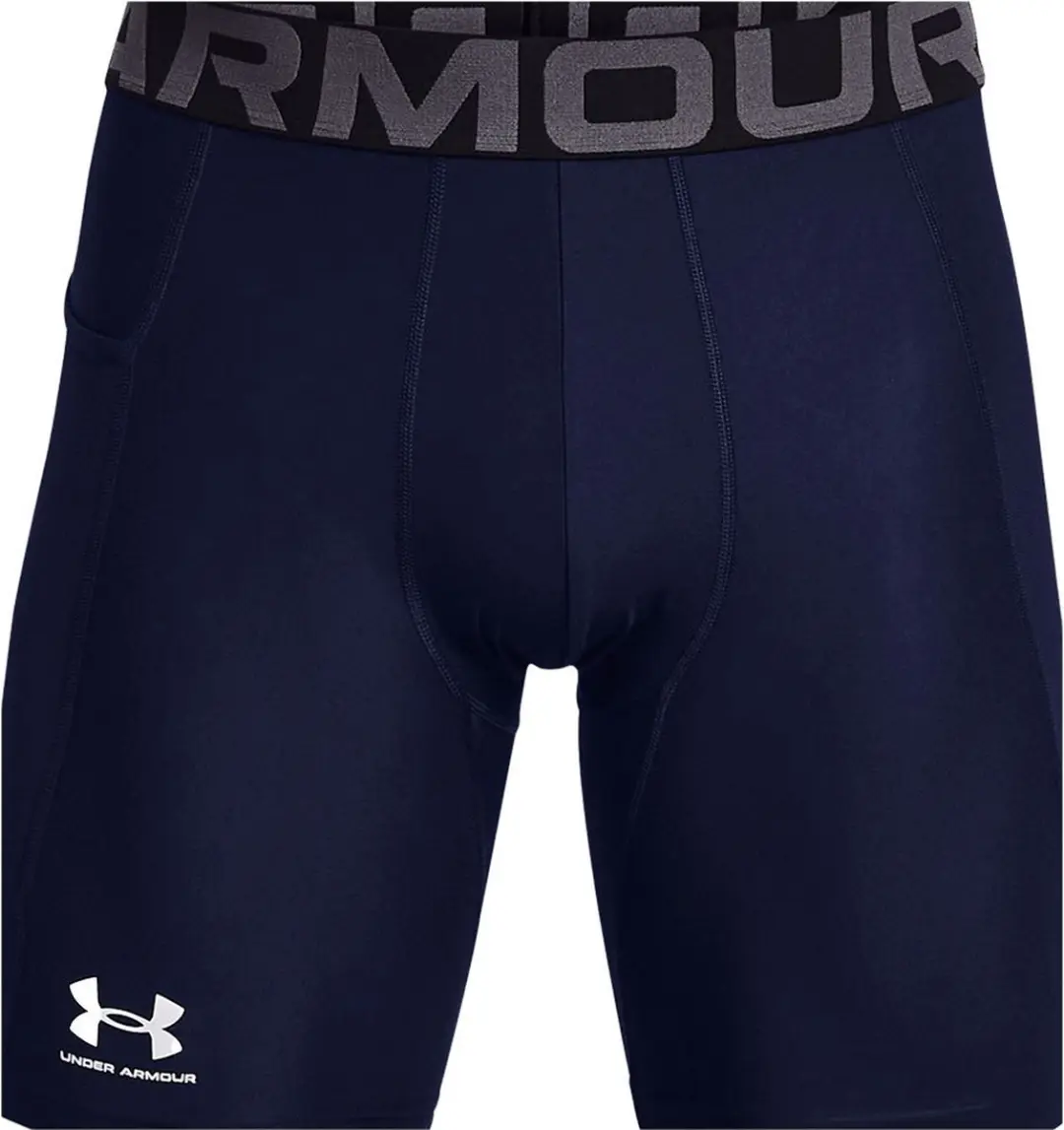 Under Armour UA HG Armour Shorts Heren - Navy/Wit - M - afbeelding 6 van 6