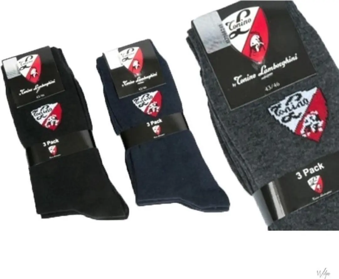 Tonino Lamborghini Sokken - 3 Paar - Zwart