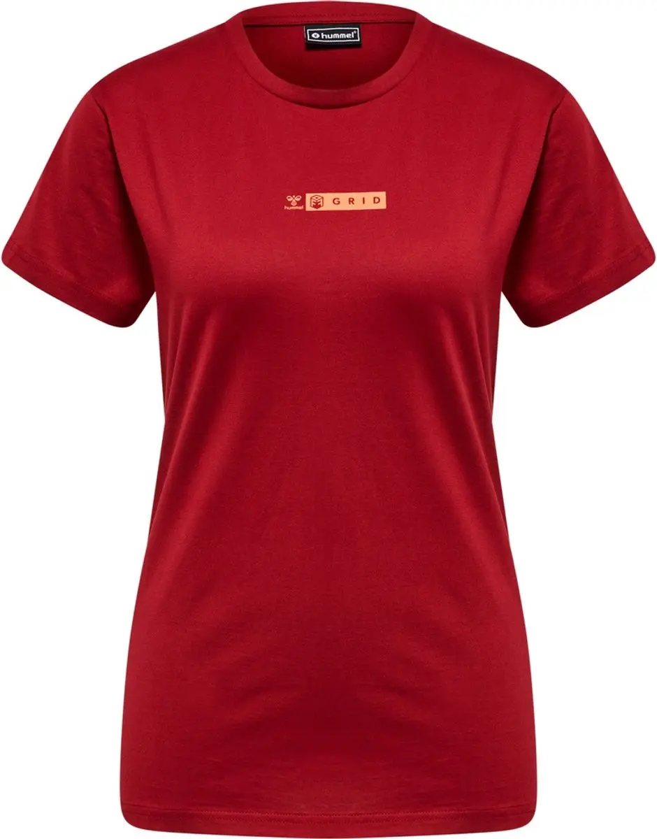 Hummel Offgrid Cotton Tee Dames - Bordeaux - XS