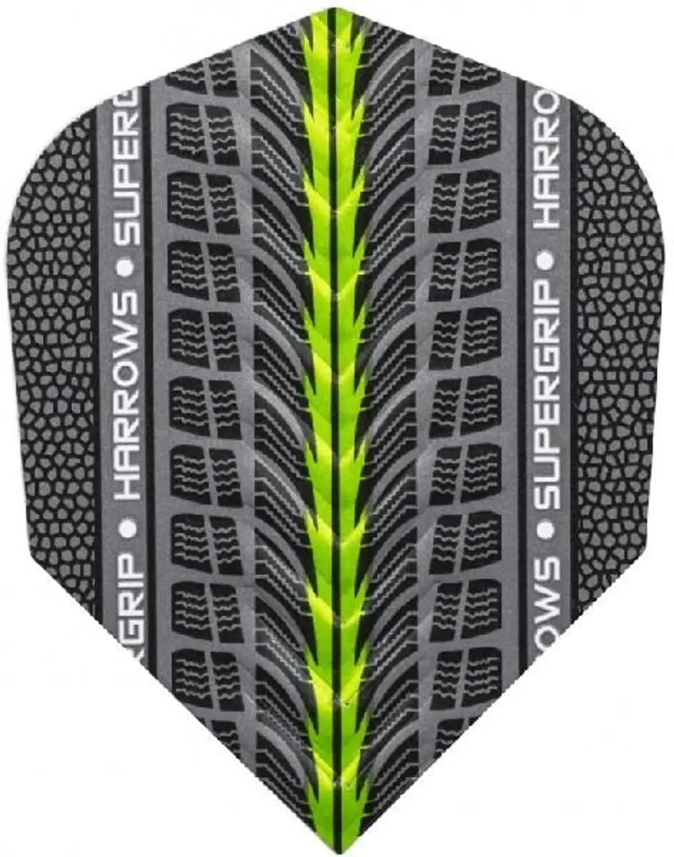 Harrows Supergrip Green Dart Flights HF1703