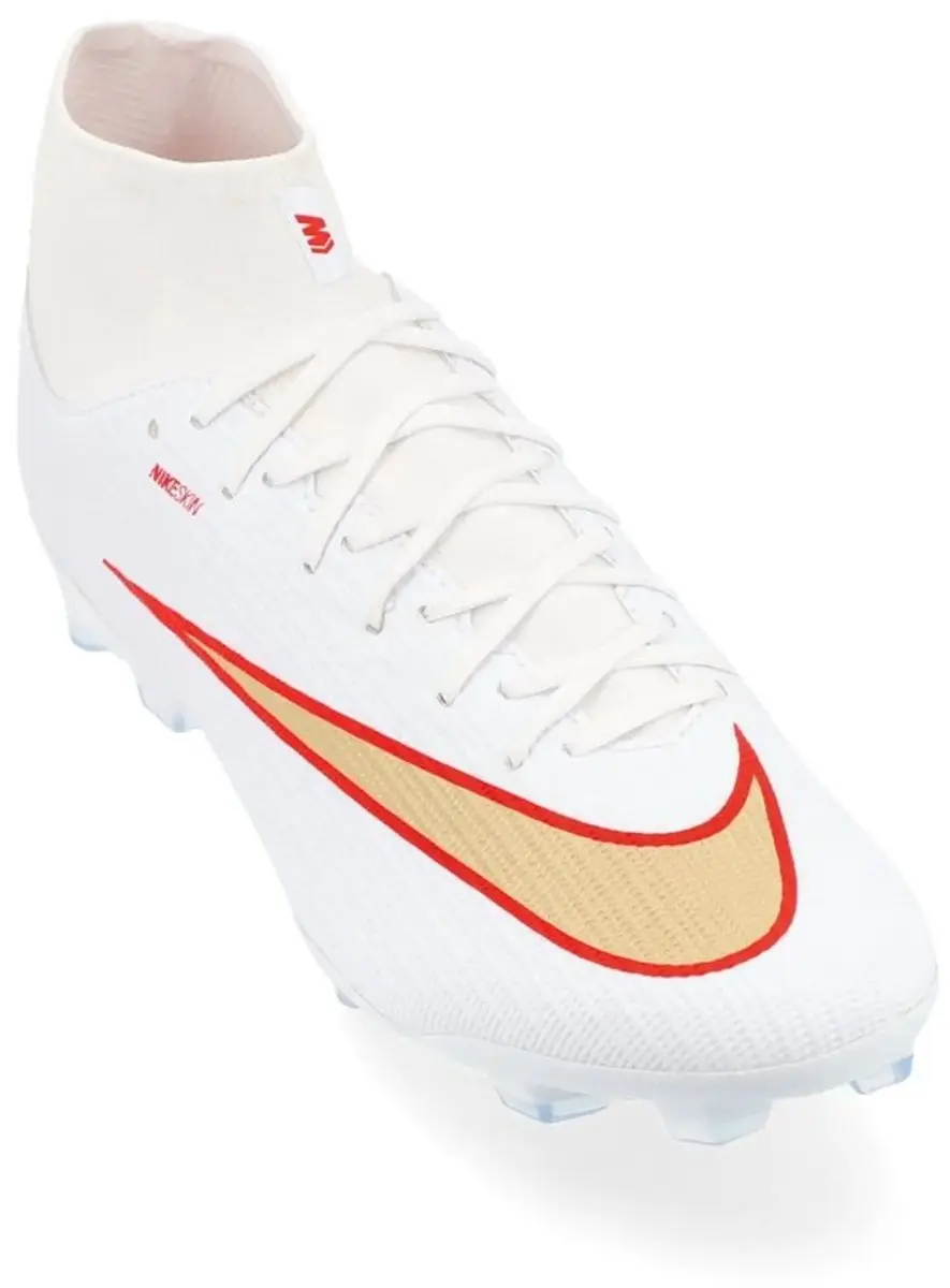Nike Mercurial Zoom Superfly 11 Academy FG/MG - 44.5 - Wit Felrood Goud