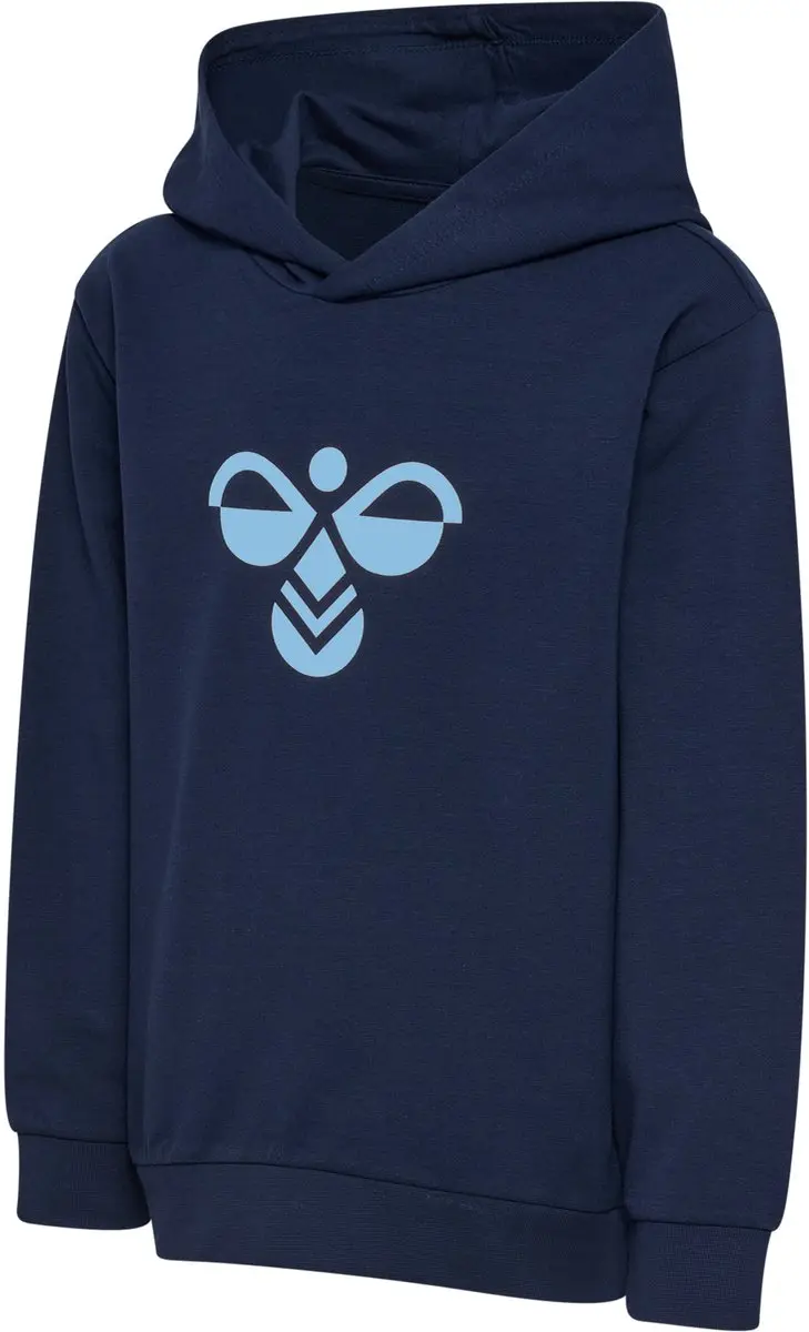 Hummel HMLJR Reg Tukas Hoodie - Dress Blues/Flint Stone