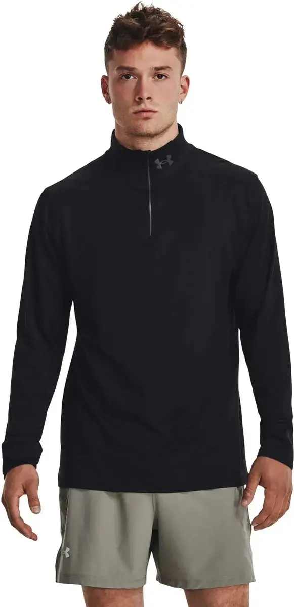 Under Armour Qualifier Run Hardloopshirt - 1/4 Rits - XL - Zwart