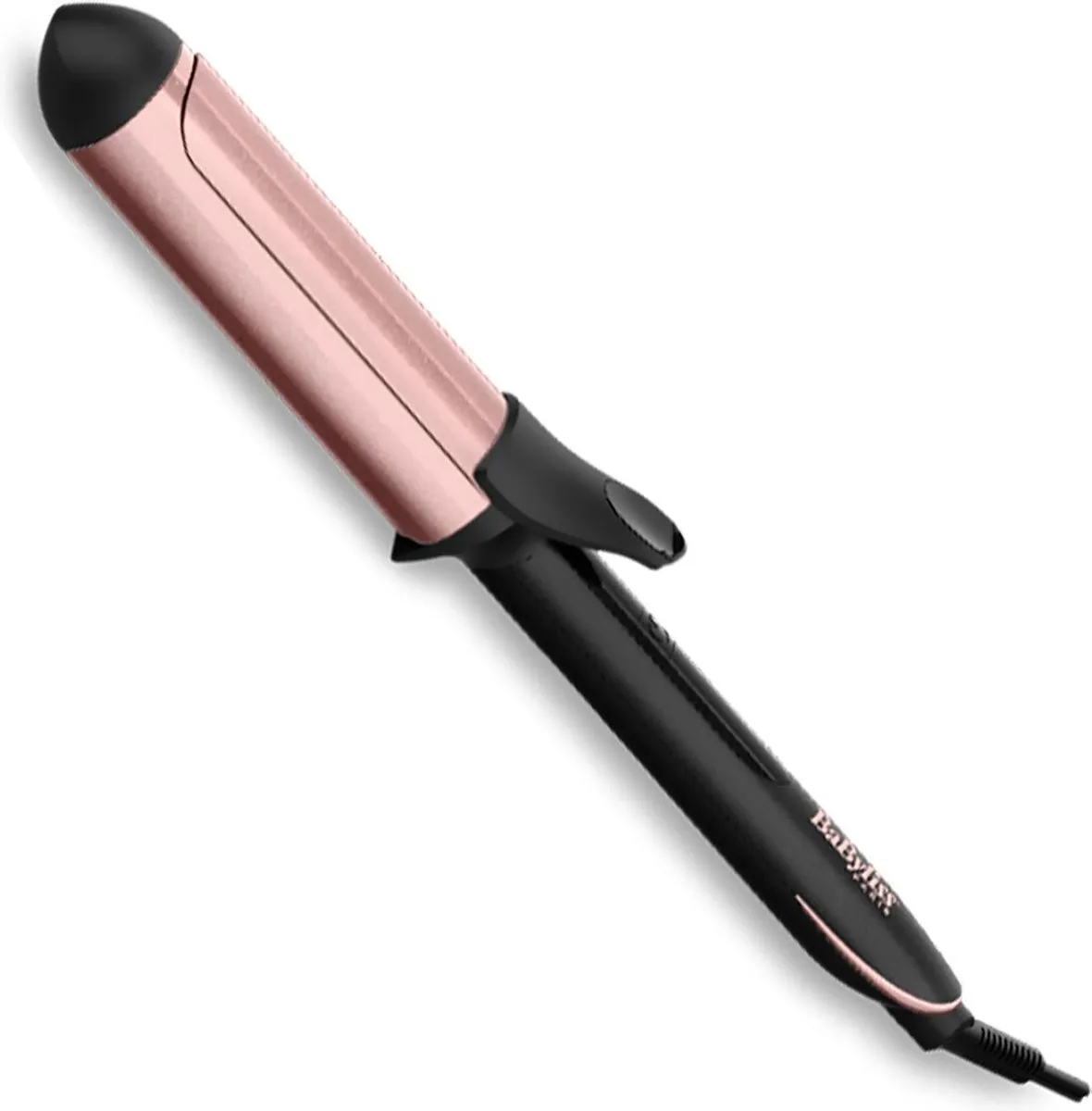 Babyliss Rose-Quartz 38mm Krultang C453E - 6 Temperaturen - Roze/Zwart