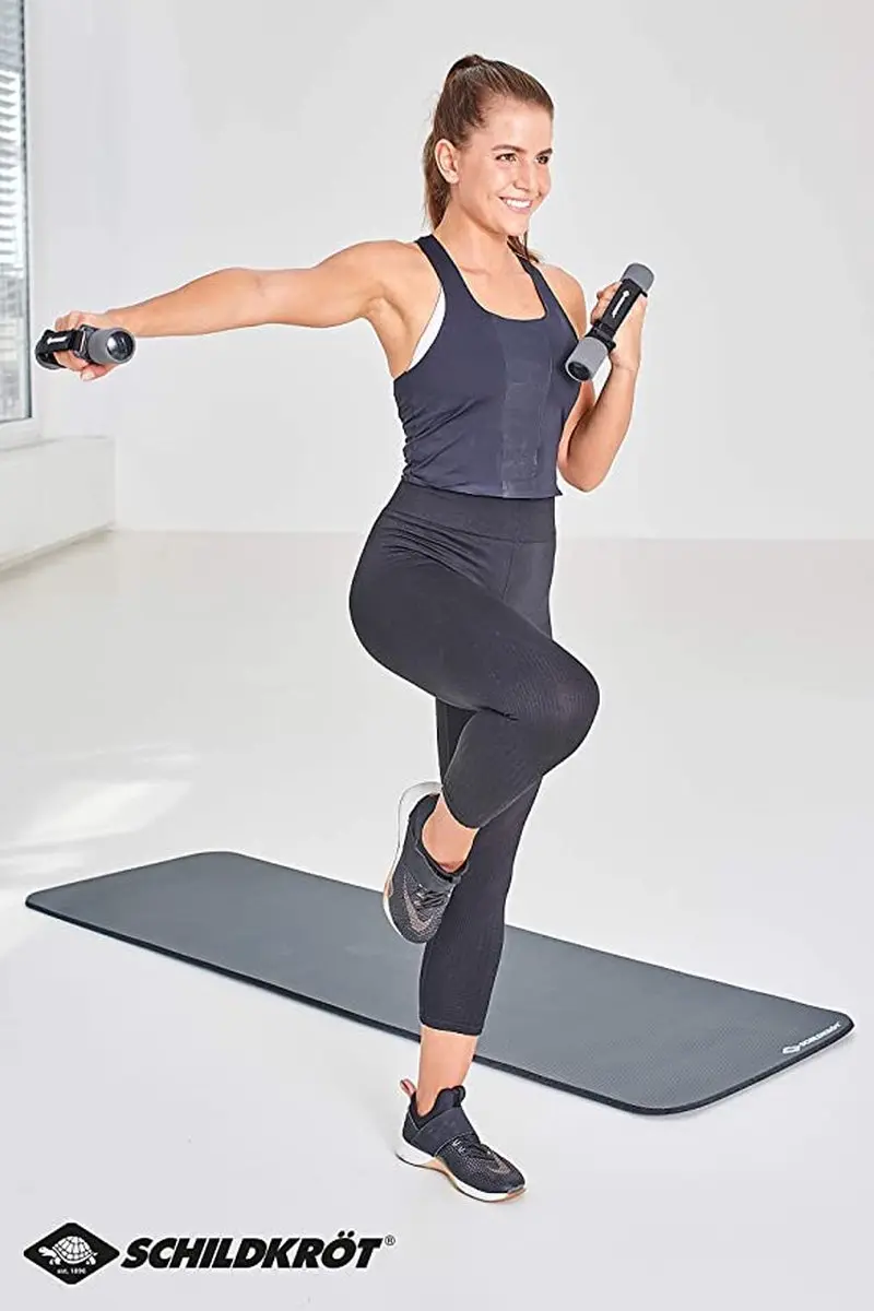 Schildkröt Dumbbell Set 2x1kg - Antraciet