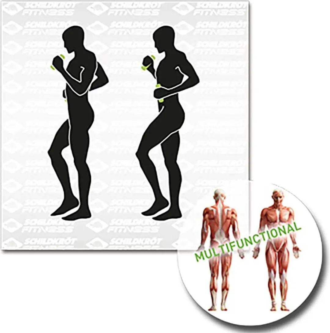 Schildkröt Dumbbell Set 2x1kg - Antraciet