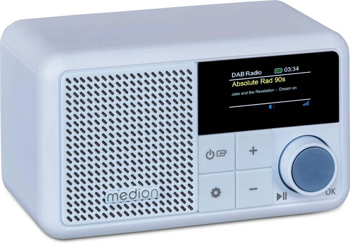 Medion MD44822 Draagbare DAB+ Radio - Blauw - afbeelding 4 van 6