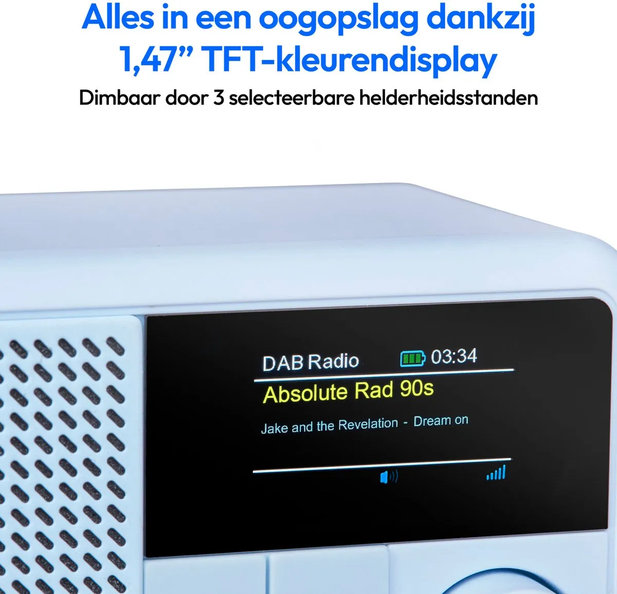Medion MD44822 Draagbare DAB+ Radio - Blauw - afbeelding 3 van 6