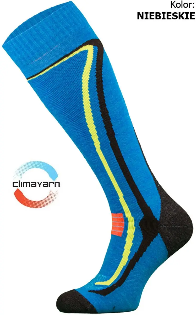 Comodo SK2 Merino Skisokken 47-50 - Blauw