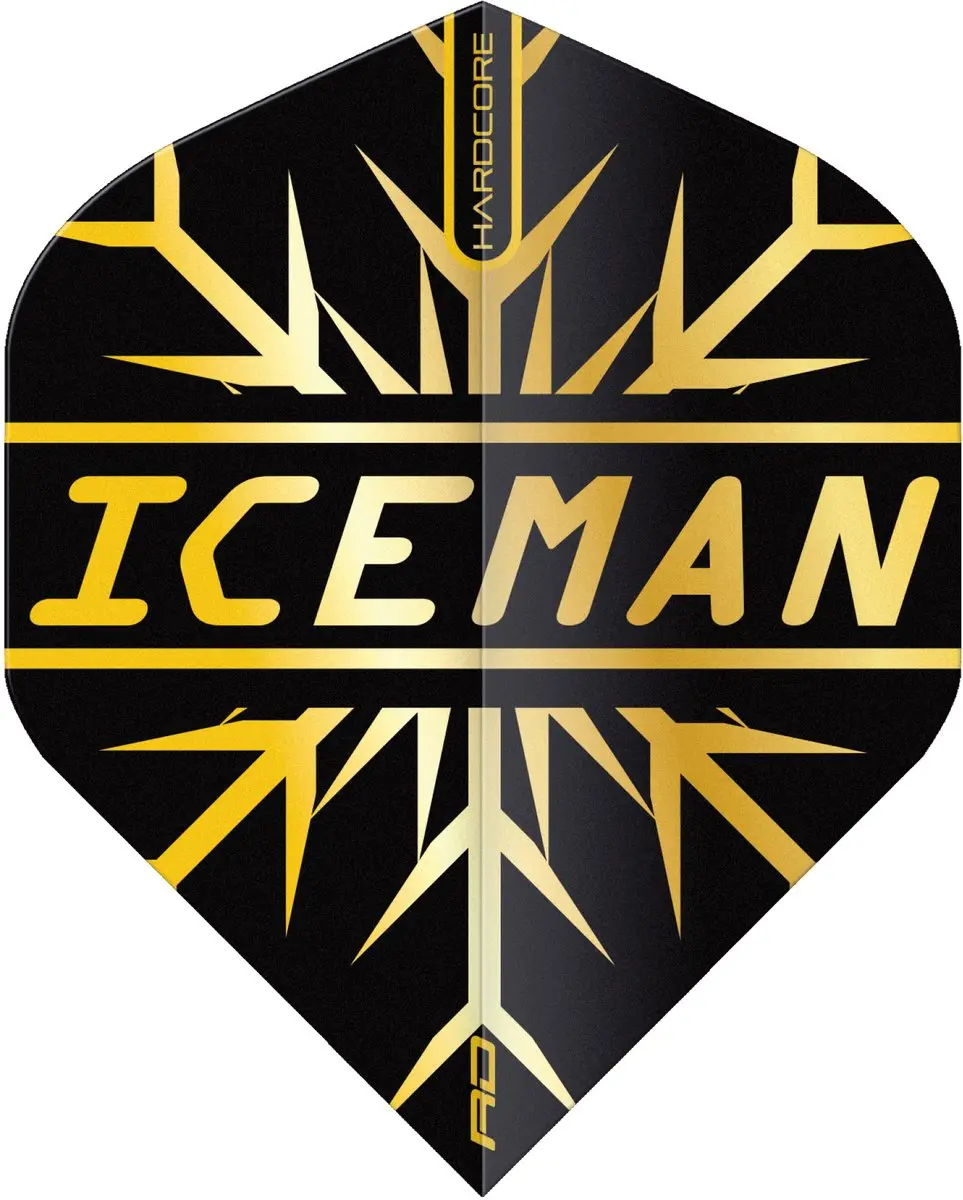 Red Dragon Gerwyn Price Hardcore Premium Gold Snowflake Dart Flights TF6844 - 3 Stuks
