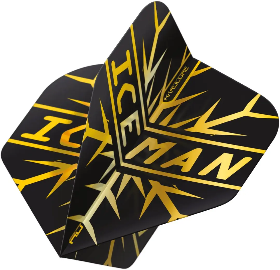 Red Dragon Gerwyn Price Hardcore Premium Gold Snowflake Dart Flights TF6844 - 3 Stuks