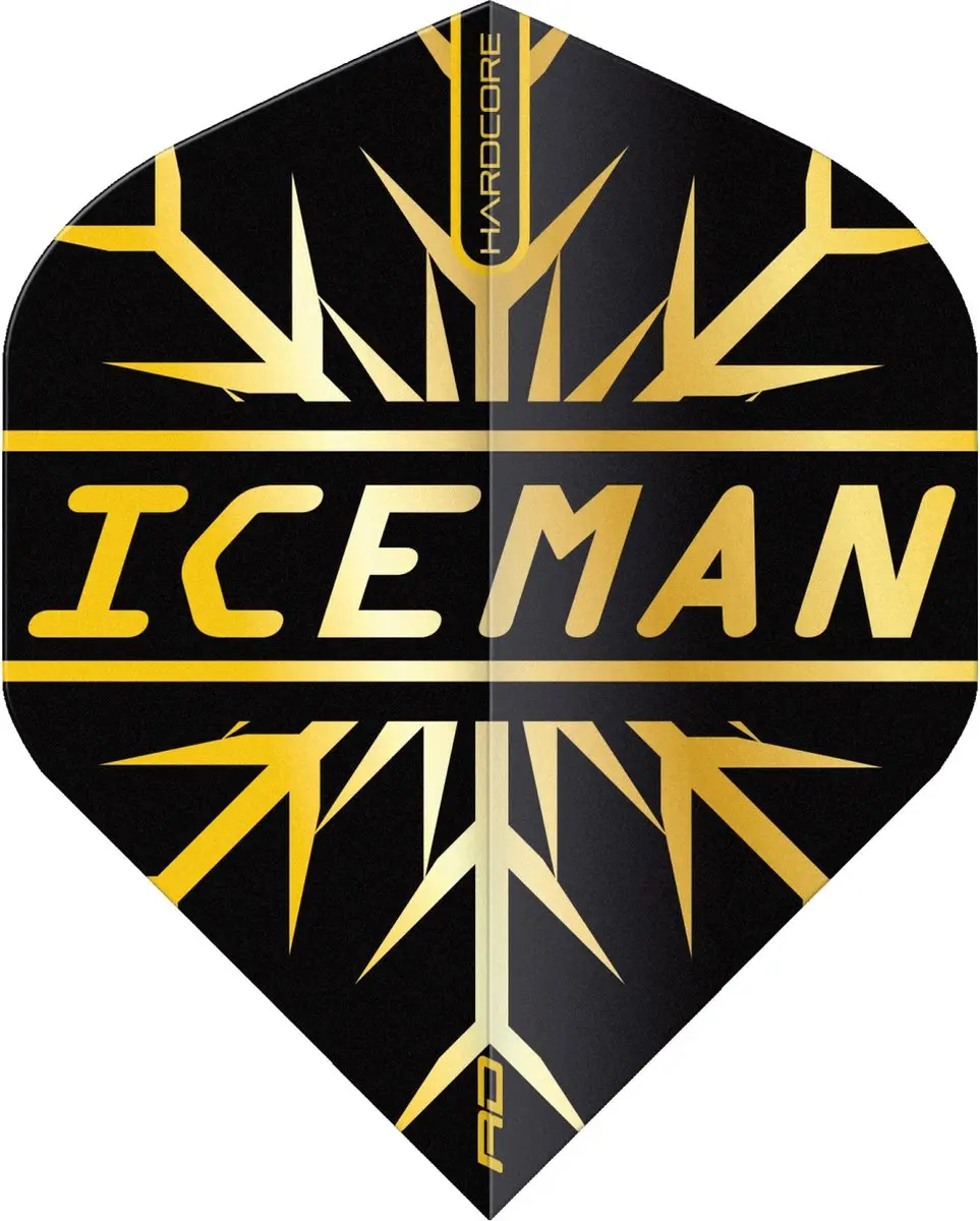 Red Dragon Gerwyn Price Hardcore Premium Gold Snowflake Dart Flights TF6844 - 3 Stuks