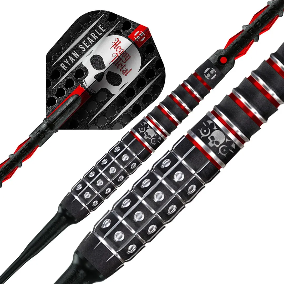 Harrows Ryan Searle V3 DD90618 Darts - 3 Stuks - Rood/Zilver/Zwart