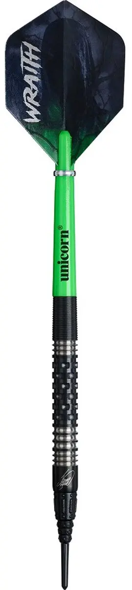 Unicorn Wraith James Wade Phase 2 Darts 90% - 3 Stuks - Zwart/Zilver