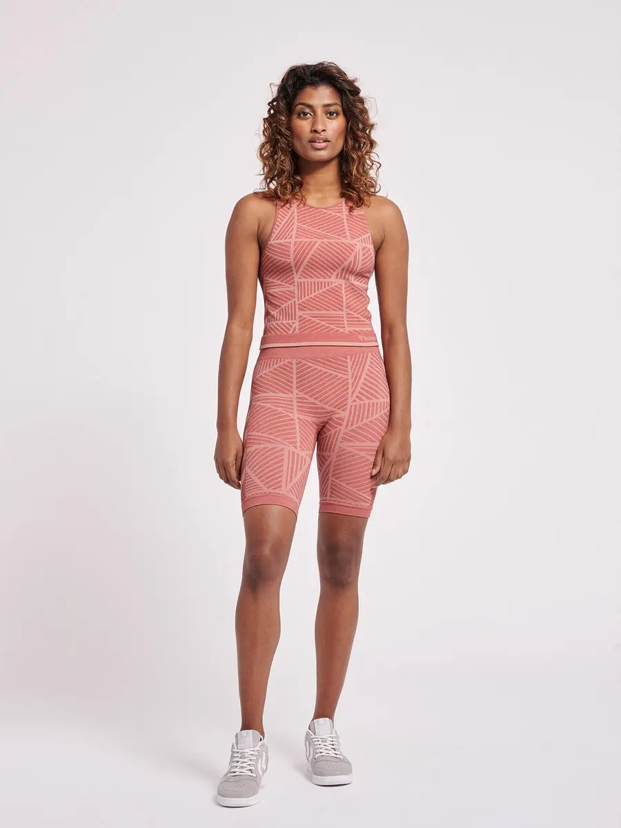 Hummel Hmlmt Energy Seamless Dames Sportshort - XS - Roze - afbeelding 6 van 6