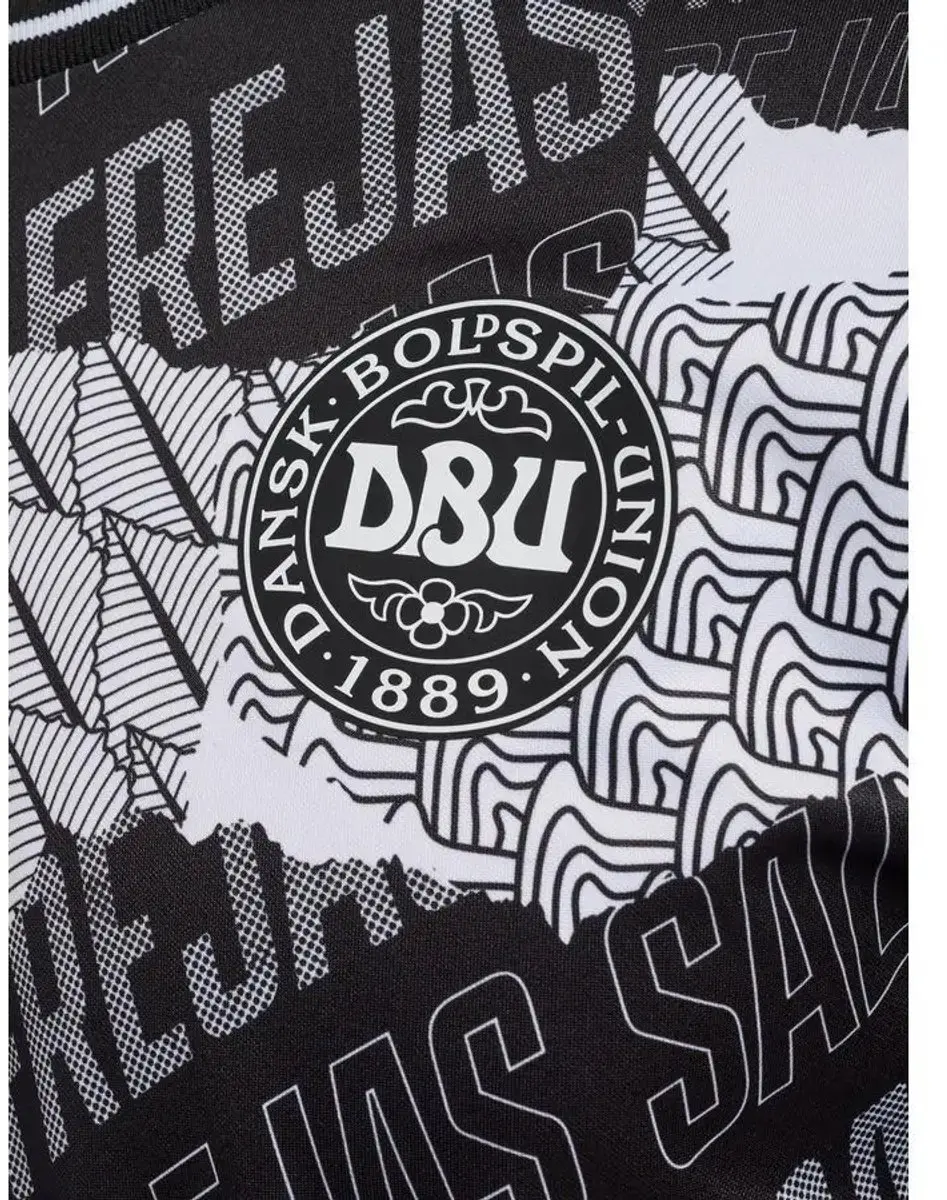 hummel Denemarken Prematch Shirt 225727 - Zwart/Wit