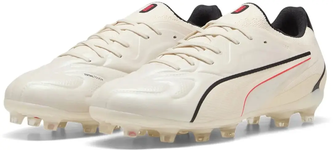 PUMA King 20 Pro FG/AG Voetbalschoenen 44.5 - Wit