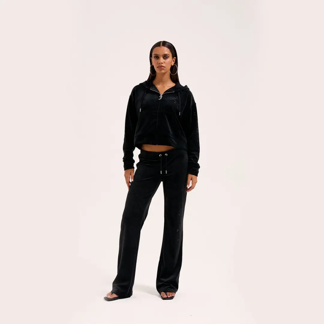 Juicy Couture Iccle Diamante Oversized Cropped Hoodie XS