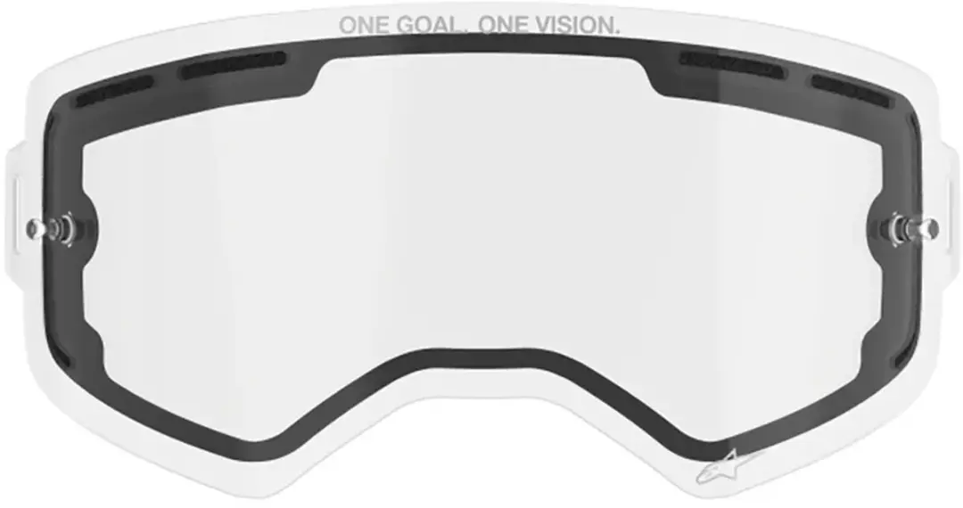 Alpinestars Vision Dubbel Glas Snelwissel Vizier - Helder