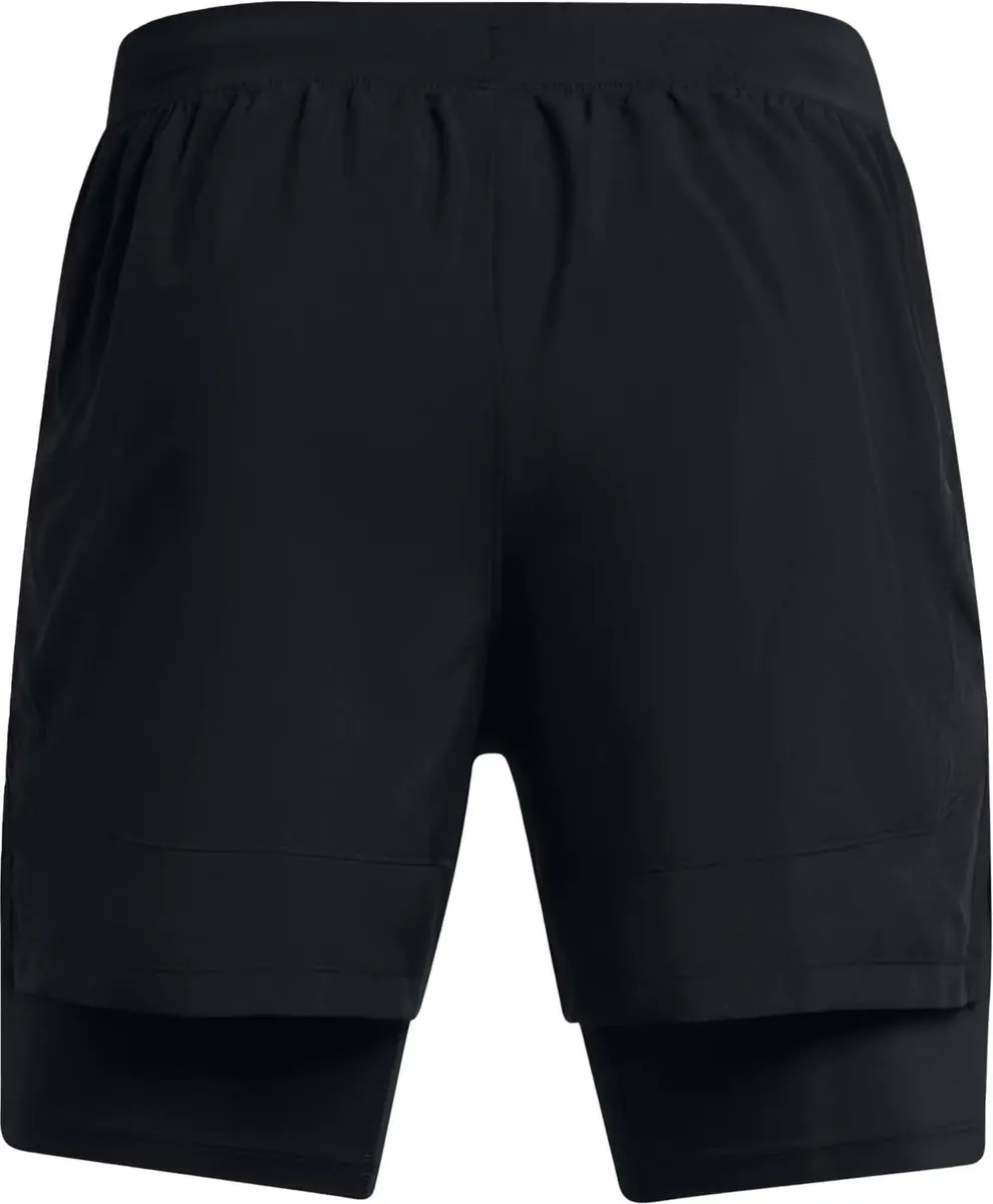 Under Armour UA Launch 5'' 2-in-1 Shorts 1382640-001 - Heren Sportbroek M - Zwart