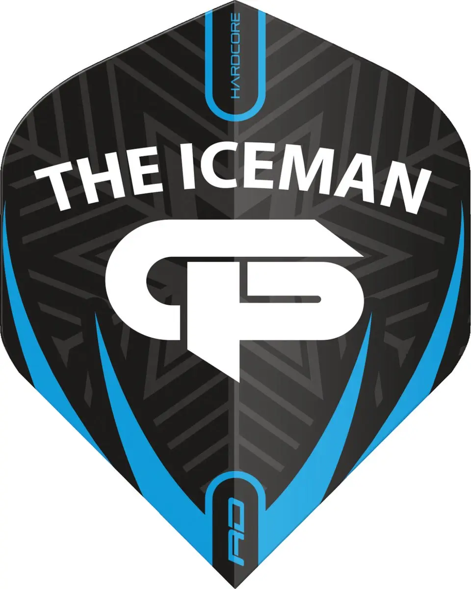 Red Dragon Iceman Hardcore Flight Collection Dart Flights - 3 Stuks - Multi