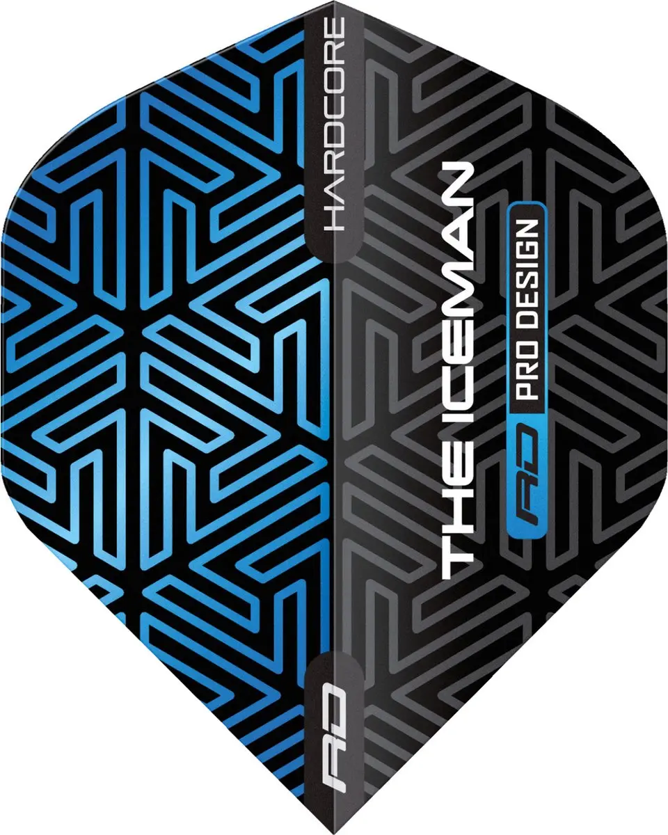Red Dragon Iceman Hardcore Flight Collection Dart Flights - 3 Stuks - Multi