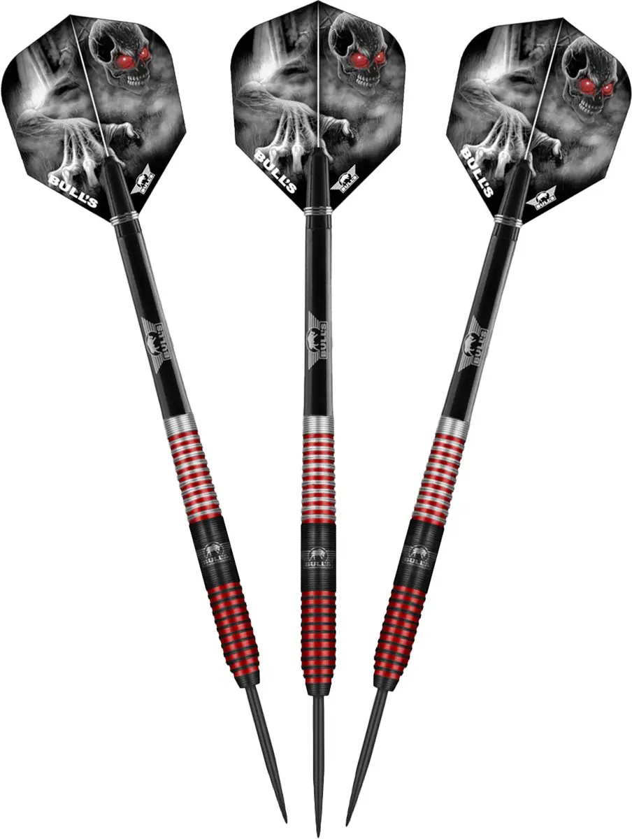 Bull's Phantom Grip Dartpijlen 24g - 3 Stuks - Rood