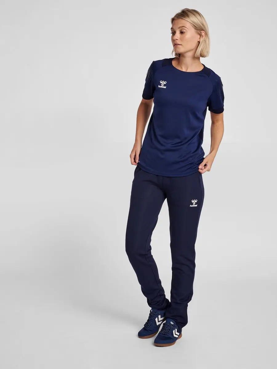 Hummel Hmllead Women Poly Pants Dames Joggingbroek - XL - Blauw - afbeelding 6 van 6