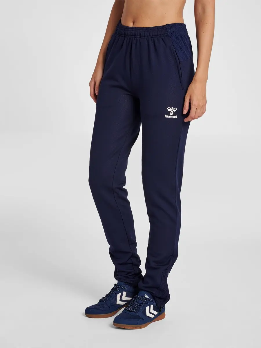 Hummel Hmllead Women Poly Pants Dames Joggingbroek - XL - Blauw