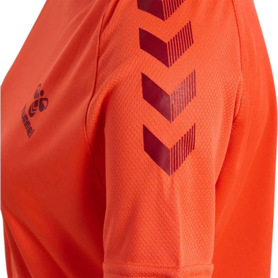 Hummel Ongrid Poly Shirt Dames - Oranje