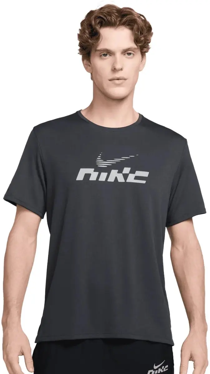 Nike Miller Flash Dri-FIT Hardloopshirt - L - Antraciet
