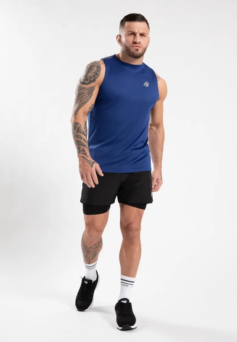Gorilla Wear Easton Tank Top 4XL - Blauw
