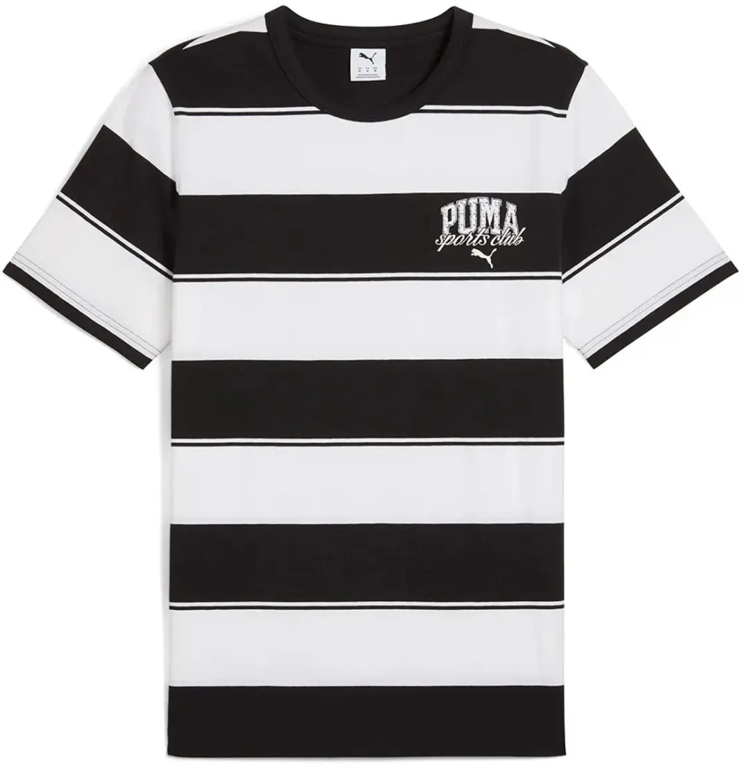 PUMA Class Stripe AOP T-shirt - Wit/Zwart XS - afbeelding 6 van 6
