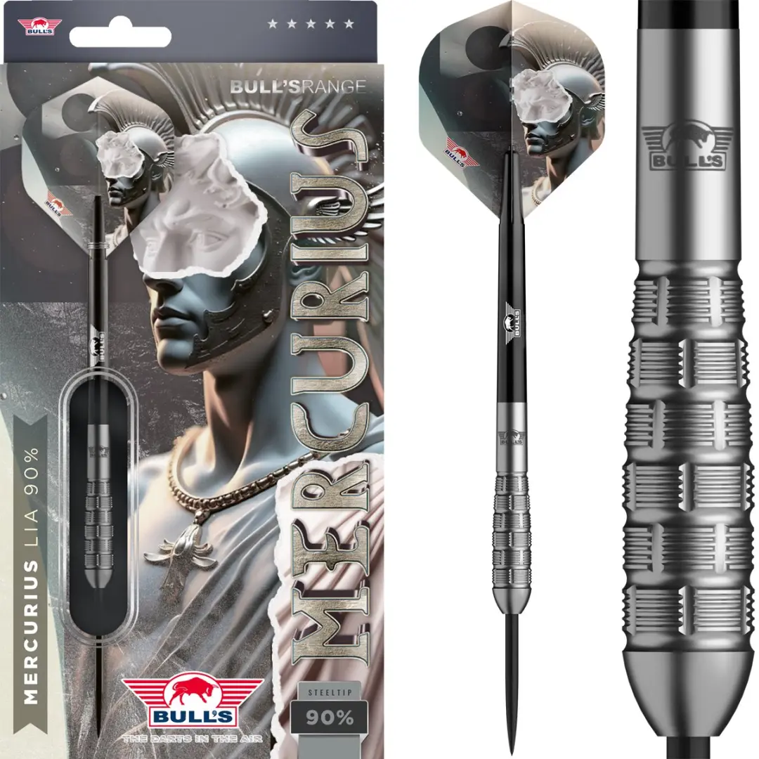 Bull's Mercurius Lia Dartpijlen 16g - 3 Stuks - Zilver