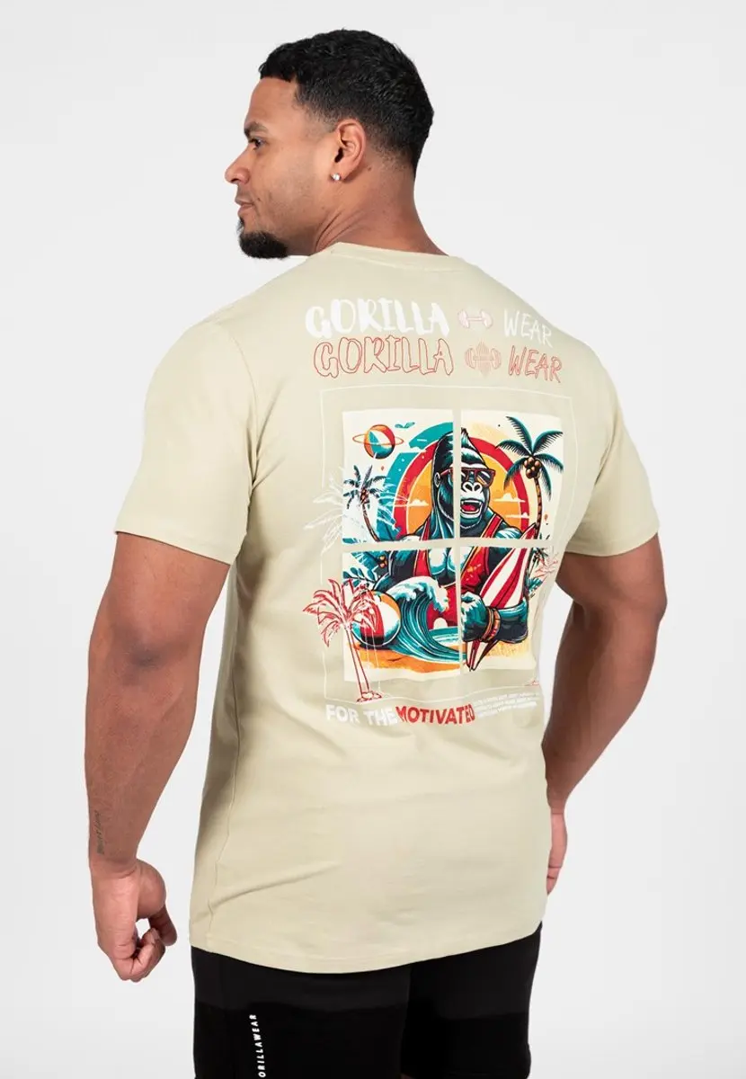 Gorilla Wear Santa Cruz T-shirt - Lichtgroen 4XL