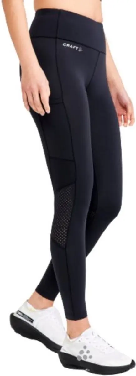 Craft Adv Essence Run Tight Dames Sportbroek - Maat L - Zwart