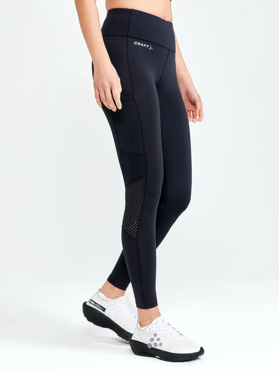 Craft Adv Essence Run Tight Dames Sportbroek - Maat L - Zwart