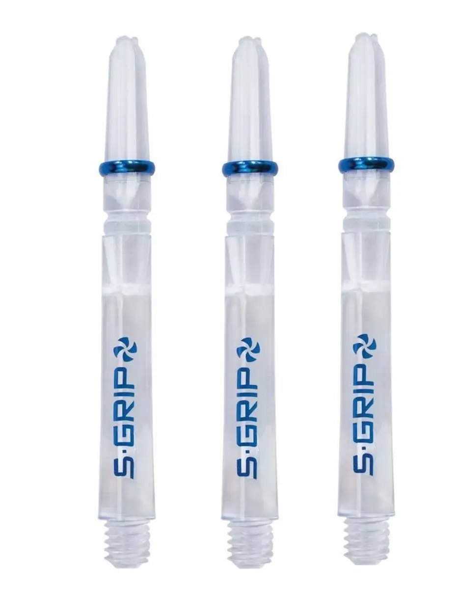 Harrows Supergrip Spin Blue Clear Dart Shafts SH0111