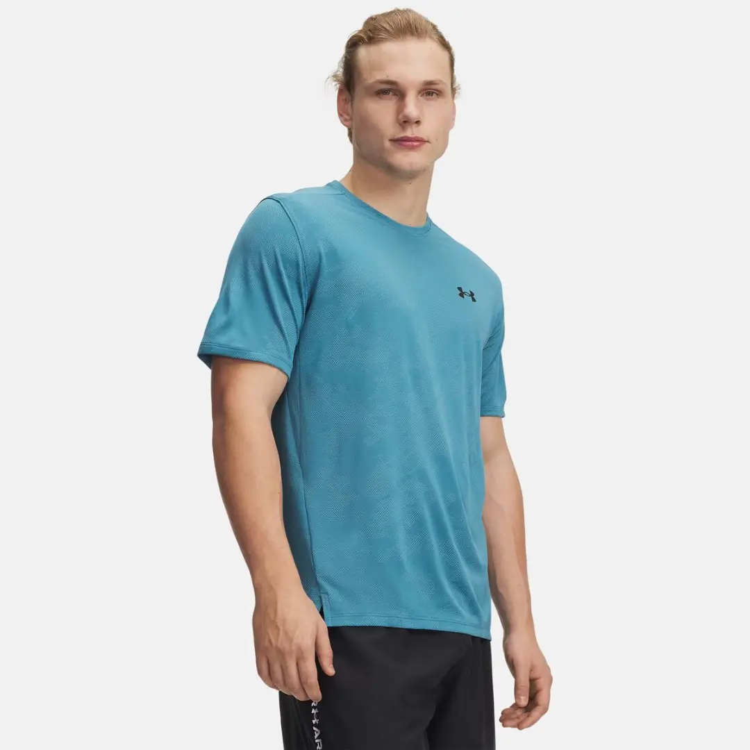 Under Armour Tech Vent Jacquard Sportshirt S - Blauw
