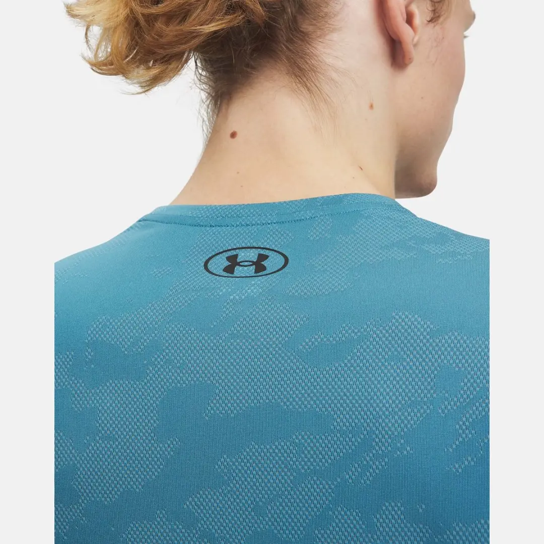 Under Armour Tech Vent Jacquard Sportshirt S - Blauw