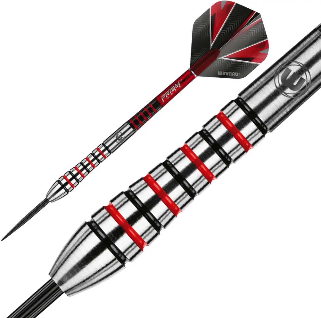 Winmau Dennis Priestley 90% Dartpijlen - 3 Stuks - Rood - afbeelding 6 van 6