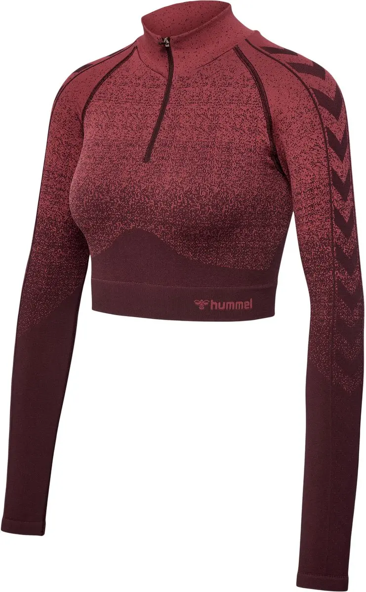 Hummel dames-shirt met lange mouwen Hmlmt Fade Seamless Half Zip 221835