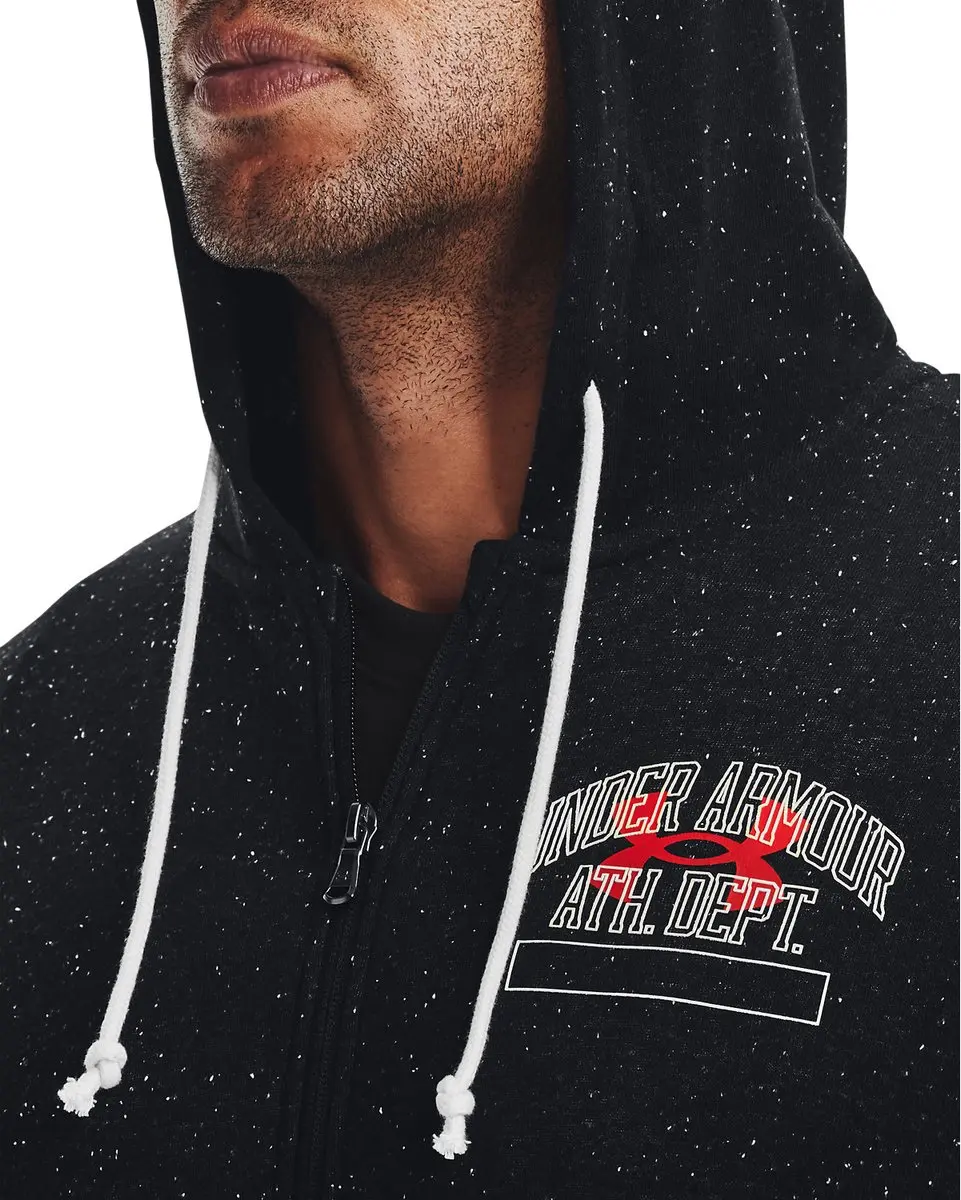 Under Armour Rival Terry Athlc Dep FZ Hoodie - XL - Zwart