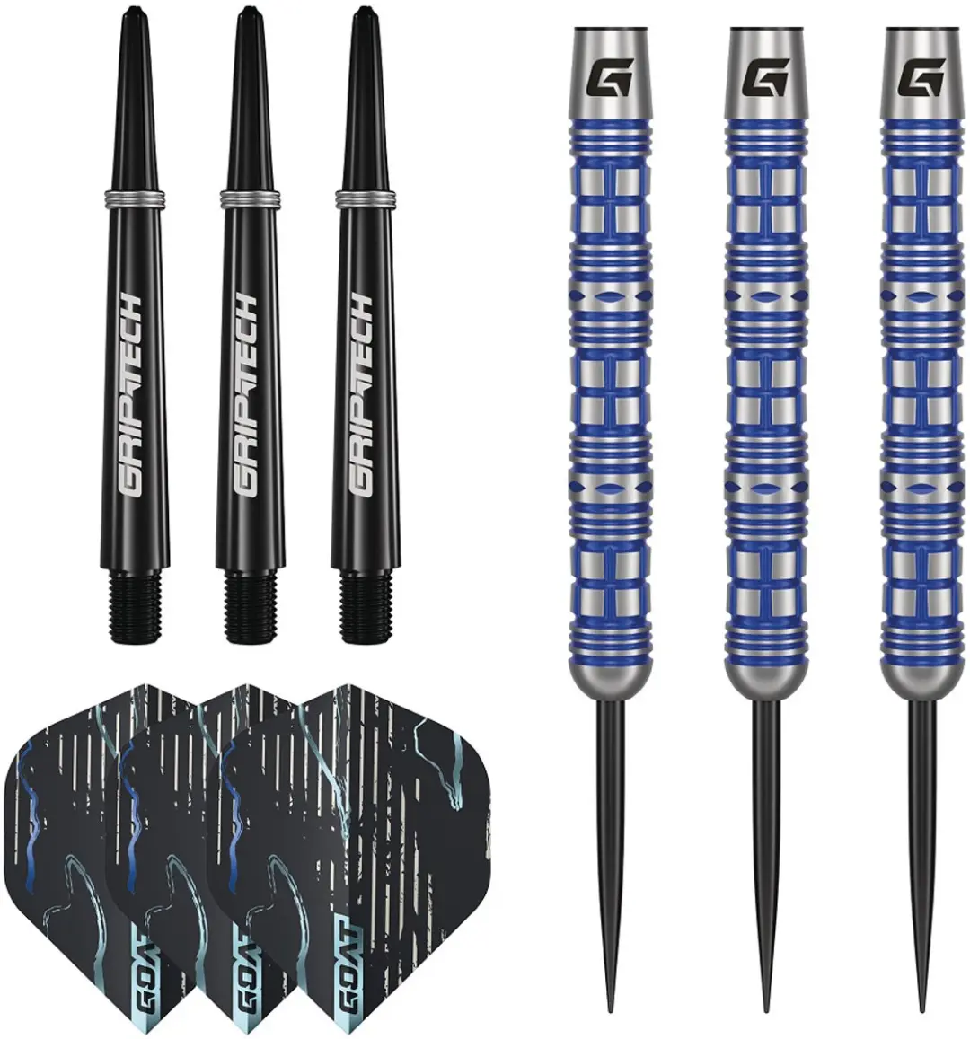 Goat Surfer Dartpijlen 3 Stuks - Blauw/Zilver