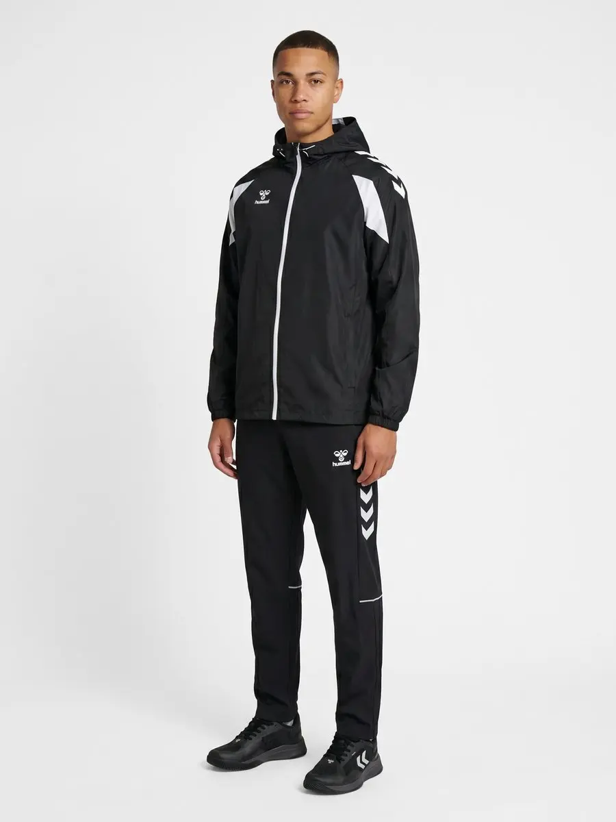 Hummel Core 2.0 Waterdichte Jas - 2XL - Zwart/Wit - afbeelding 6 van 6