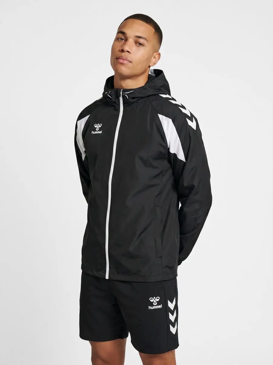 Hummel Core 2.0 Waterdichte Jas - 2XL - Zwart/Wit